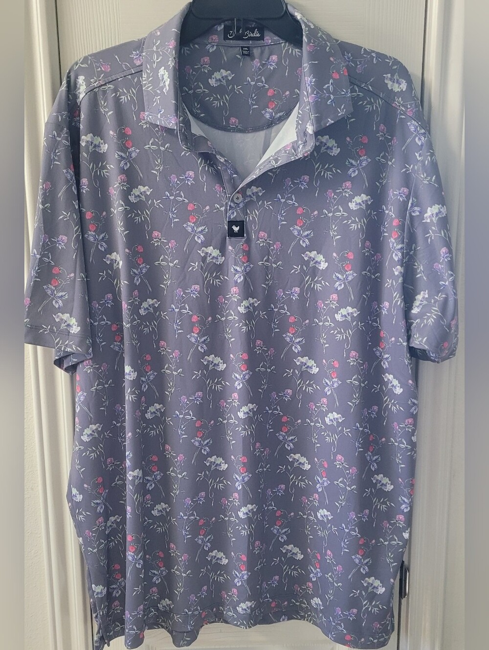 Mens Bad Birdie Floral Polo